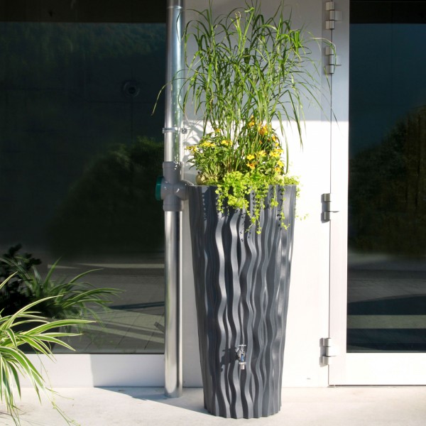 Regentonne 160 Liter Alana grau