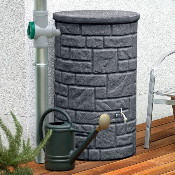 Regentonne 230 Liter Arcado anthrazit
