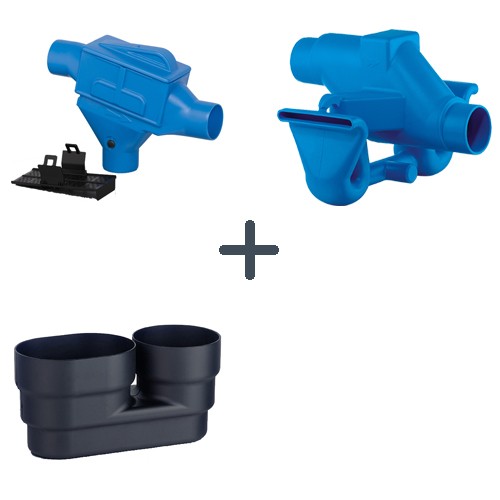 Spar-Set GZ DN 100 mit 235 mm Höhenversatz