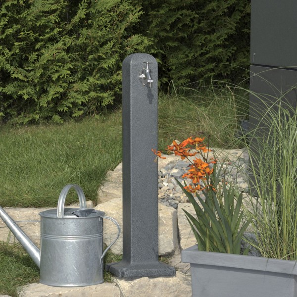 Wasserzapfstelle Poller anthrazit