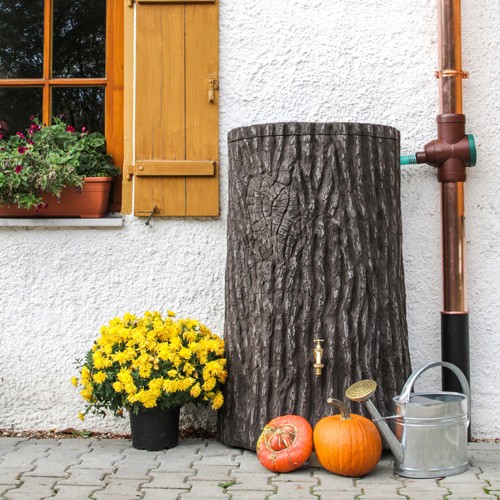 Regentonne 300 Liter Evergreen Lite braun