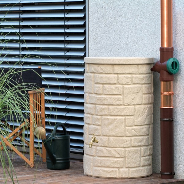 Regentonne 230 Liter Arcado sandstein