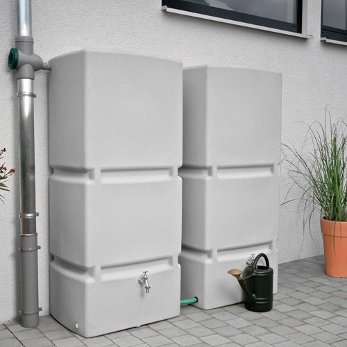 Regentonne 800 Liter Jumbo grau