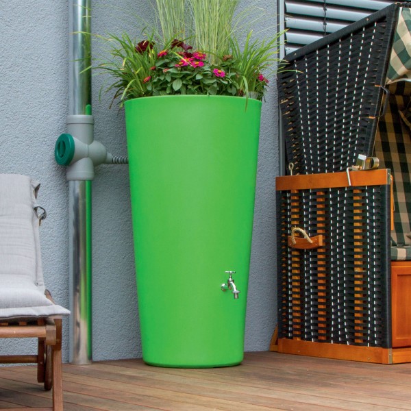 Regentonne 150 Liter Rainbowl Flower Kiwi