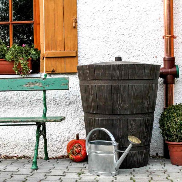 Regentonne 275 Liter Rustico dunkelbraun