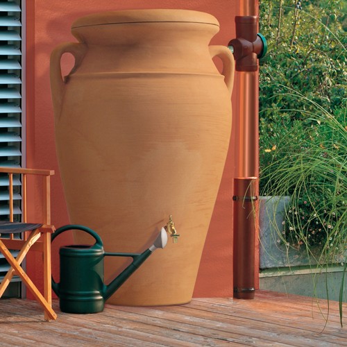 Regentonne 300 Liter Amphore Helena terracotta Regentonne Mein