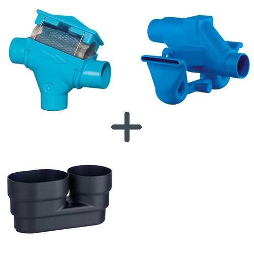 Spar-Set PF DN 100 mit 195 mm Höhenversatz