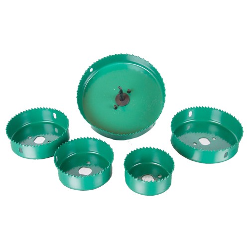 Lochsägenset, Ø 64 - 76 - 89 - 102 und 127 mm